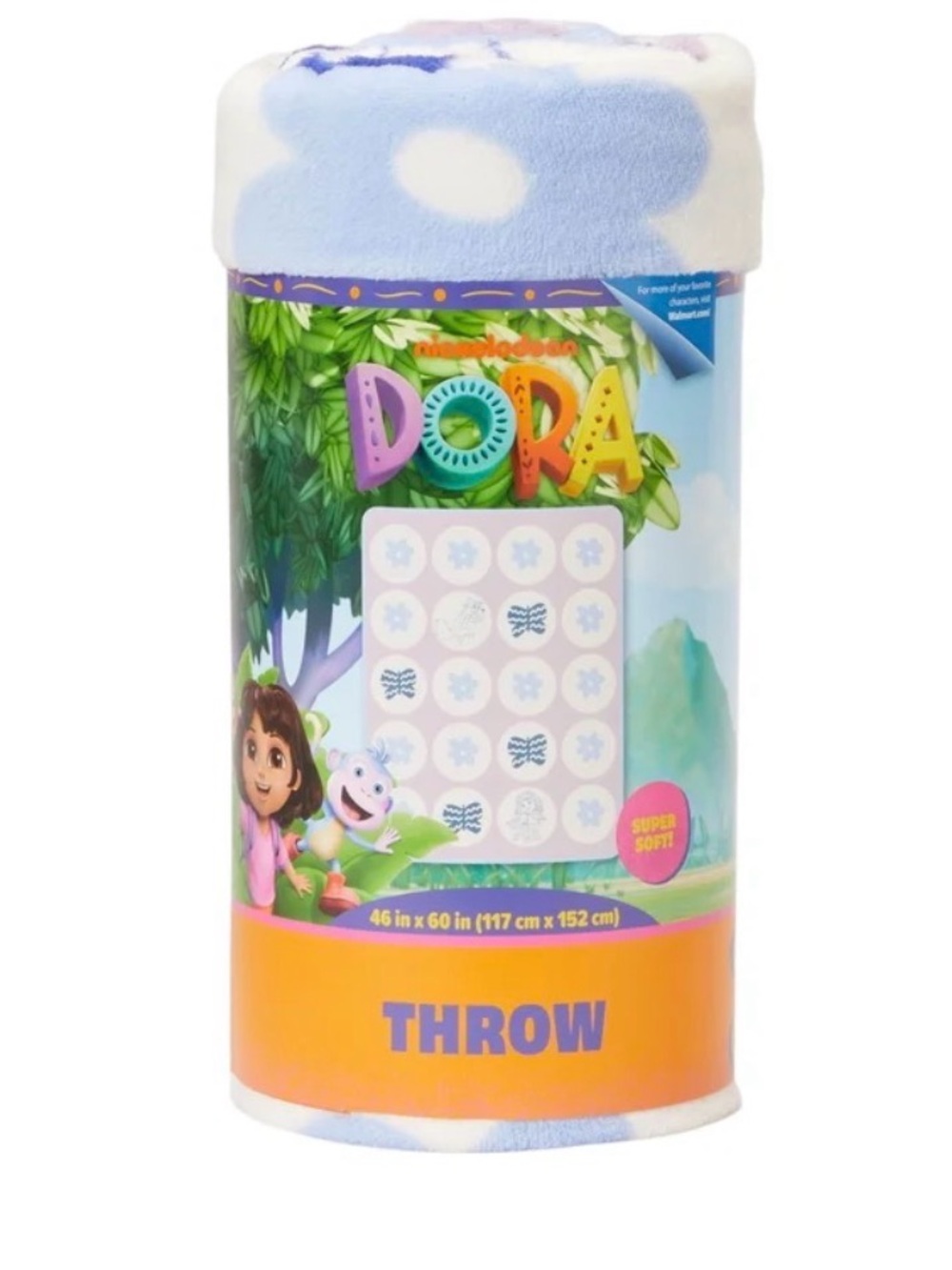 Dora The Explorer Fleece Throw Blanket 46 x 60 Inches Purple NEW